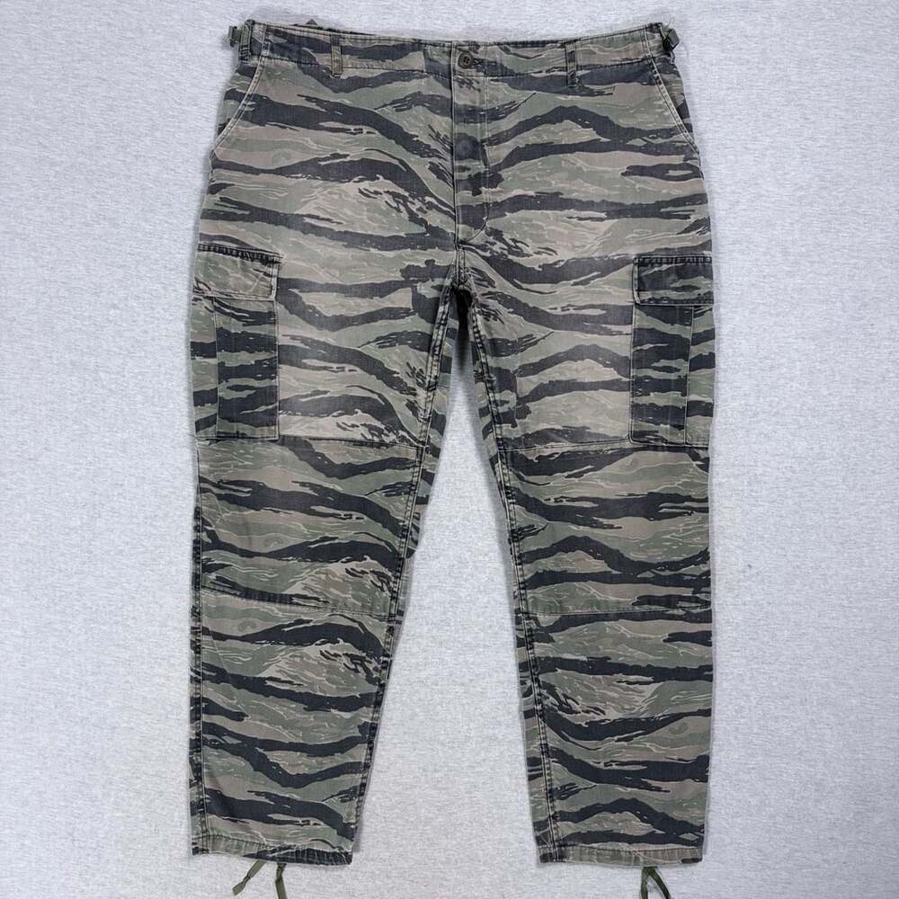 Vintage Tru-Spec Tiger Stripe Camouflage BDU Cargo Pants X-Large Regular